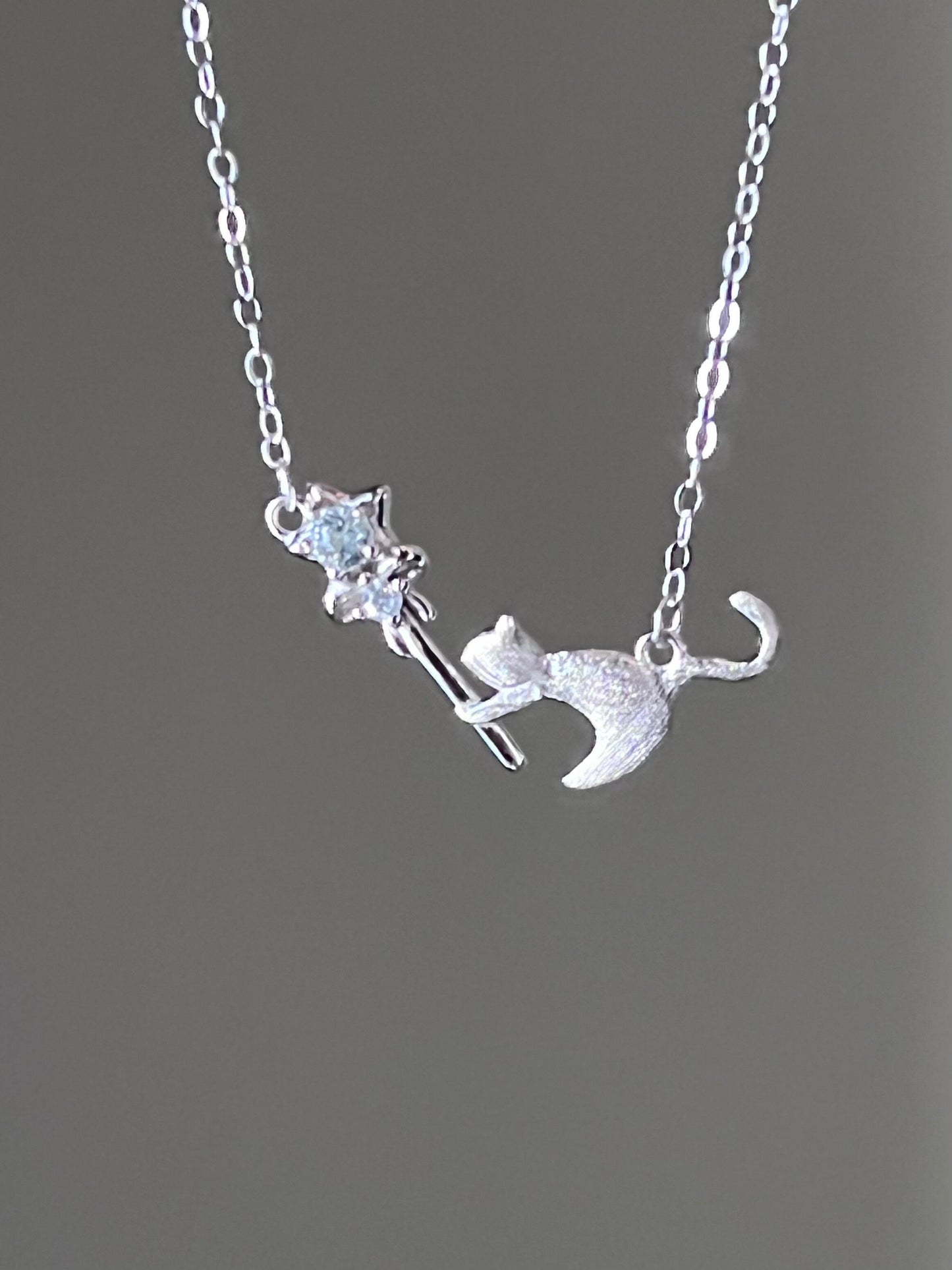 Magic Cat Wand Necklace