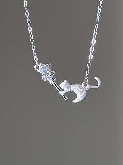 Magic Cat Wand Necklace