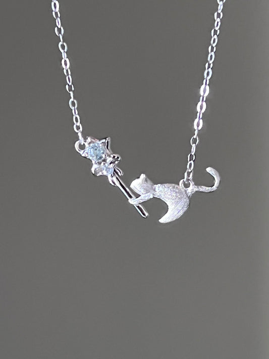 Kitten Starwand Necklace