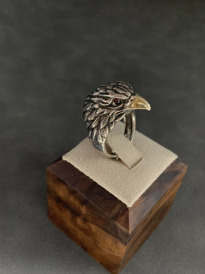 Eagle Head Sterling Ring