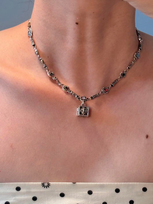 Radiant Cross Cube Necklace