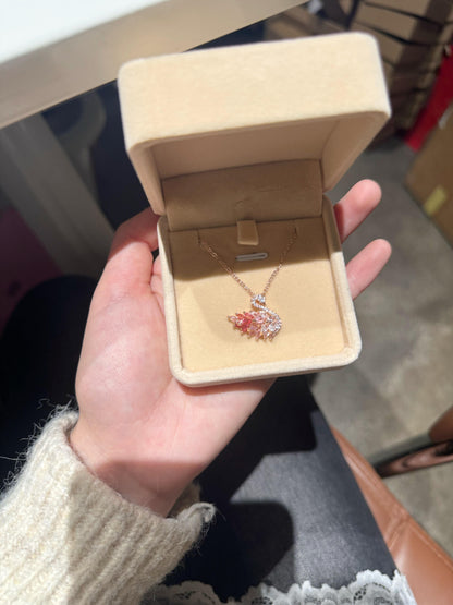 Sunset Swan Pendant