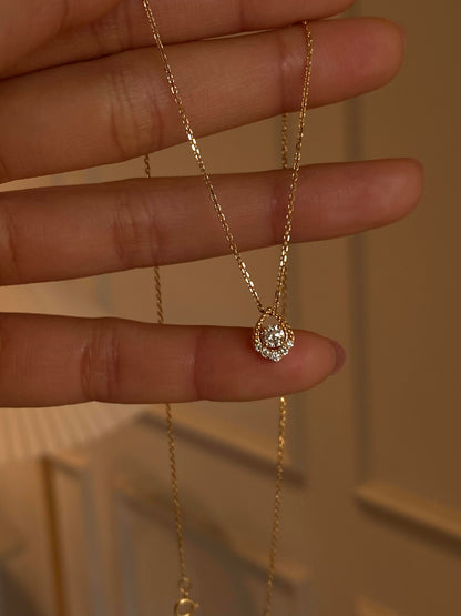 Silver Nova Teardrop Necklace
