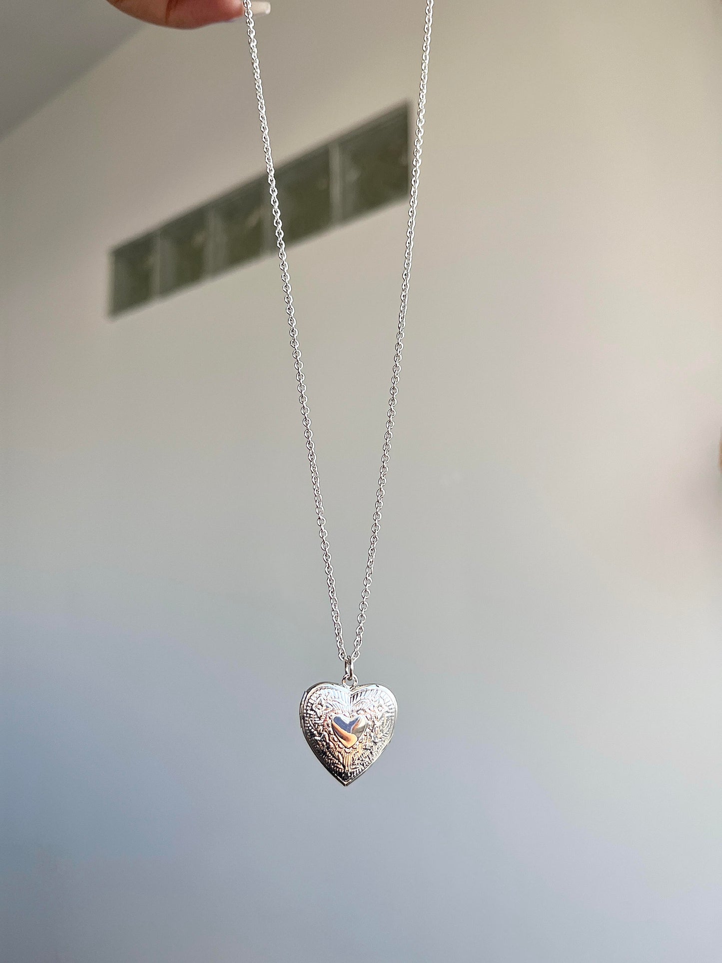 Gold & Silver Vintage Locket Necklace