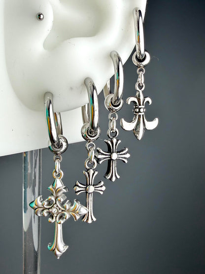 Stainless Steel Gothic Charm Earring