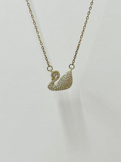 Crystal Swan Grace Necklace
