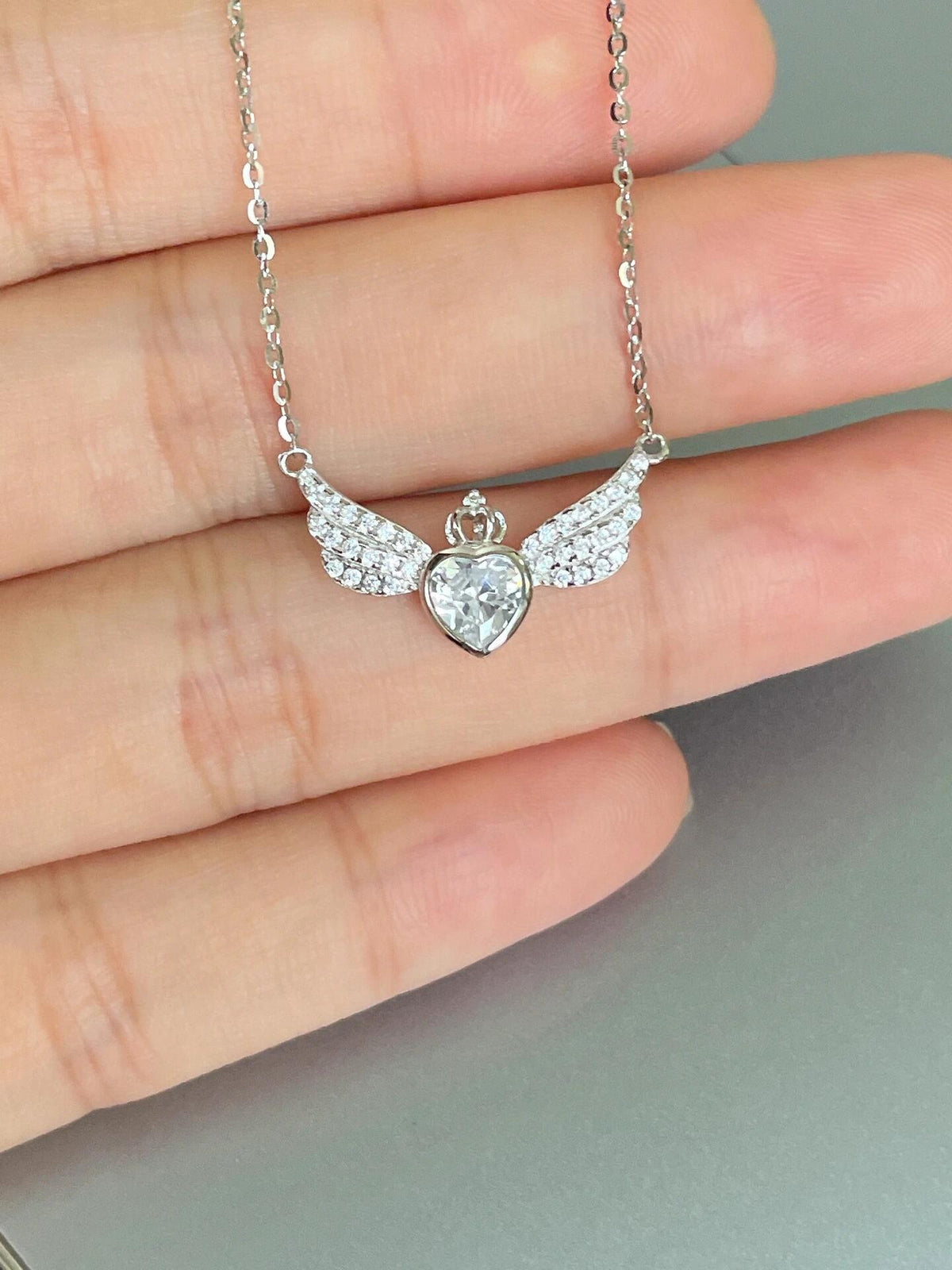Little Angel Heart Necklace