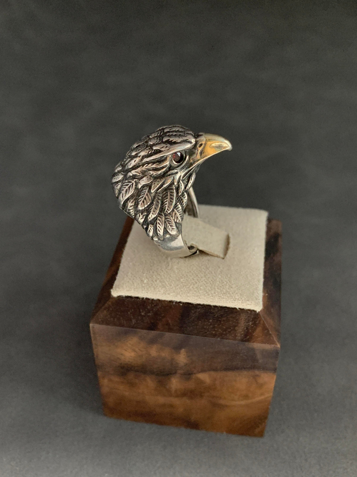 Eagle Head Sterling Ring