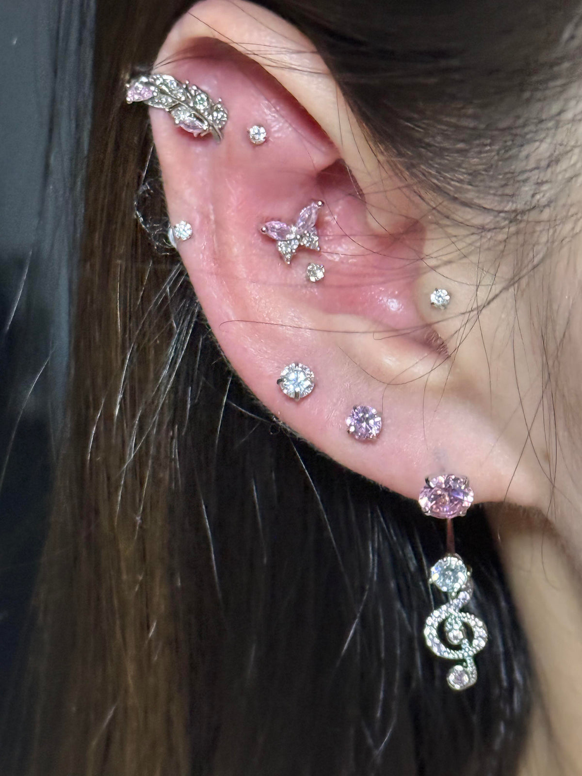 Treble Clef Ear Stack Set