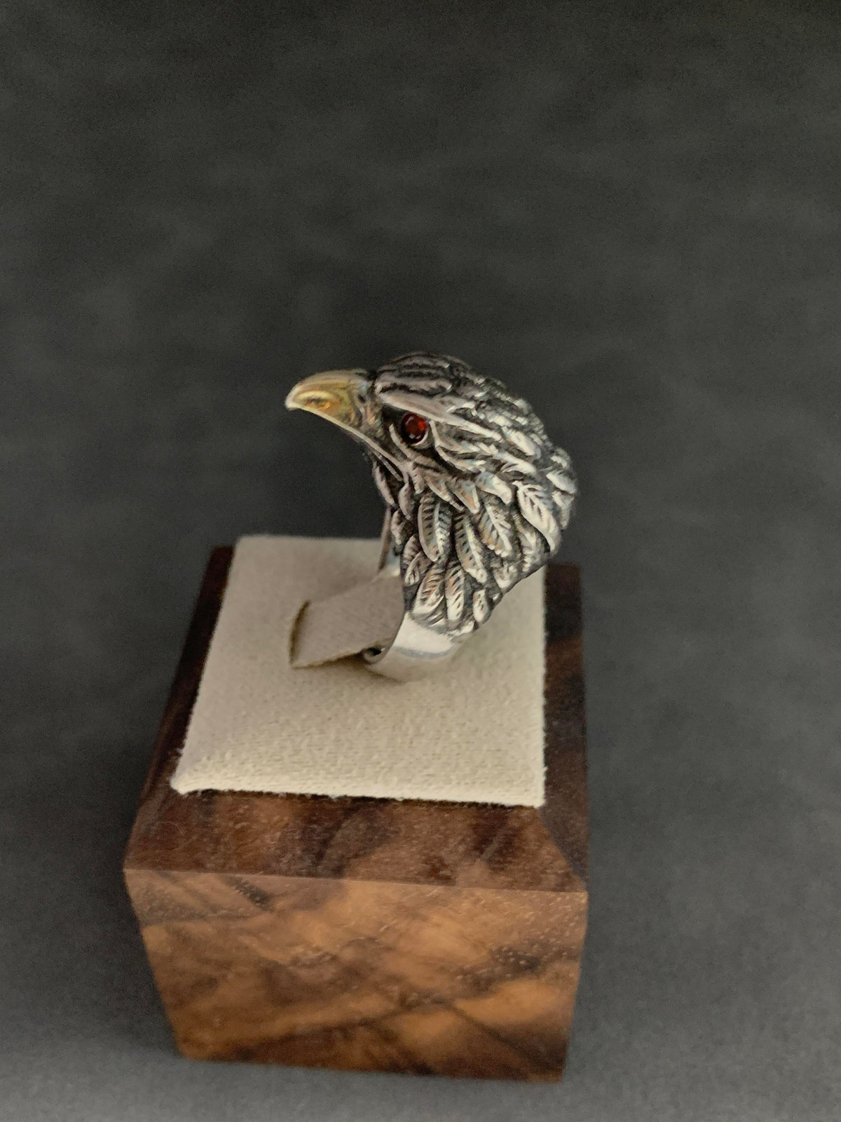 Eagle Head Sterling Ring