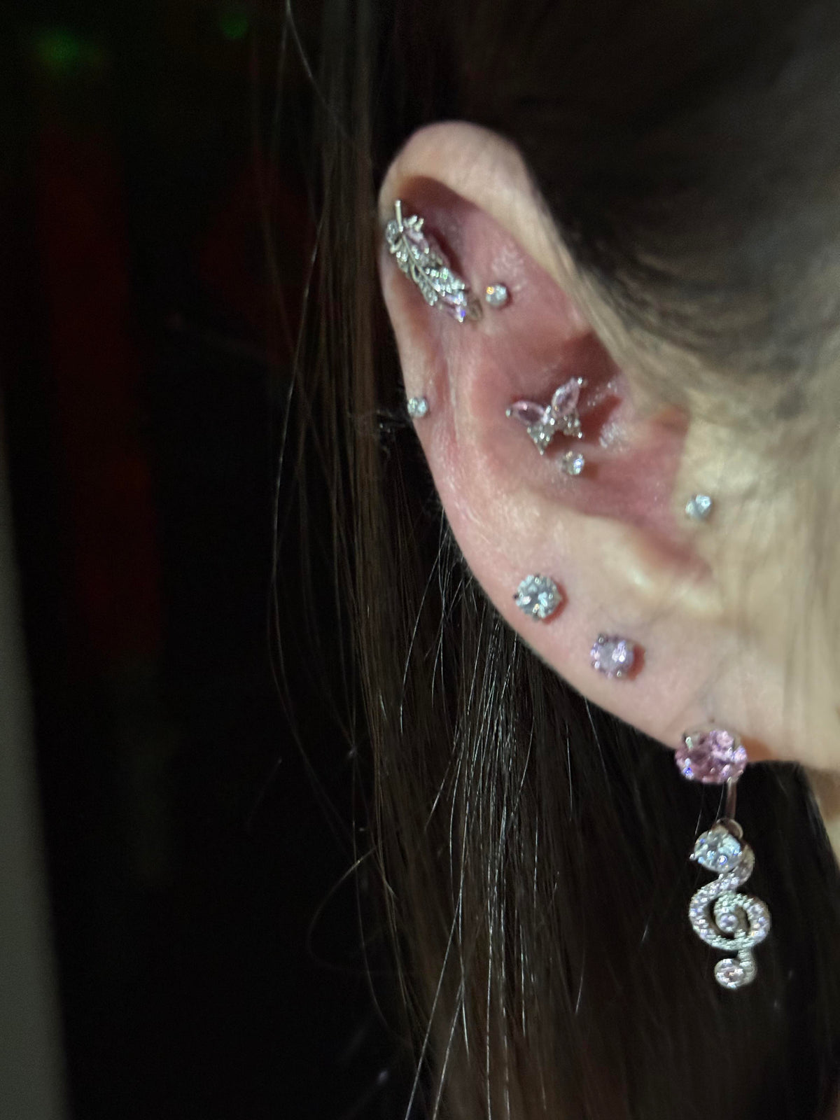 Treble Clef Ear Stack Set