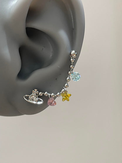 Cosmic Crush Chain Earrings