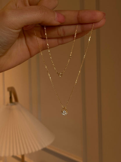 Silver Nova Teardrop Necklace