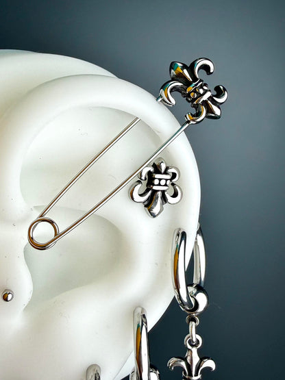Stainless Steel Gothic Charm Earring