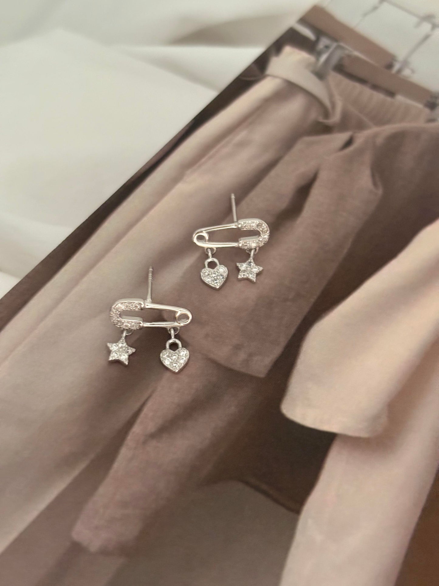 Unique Safety Pin Earrings