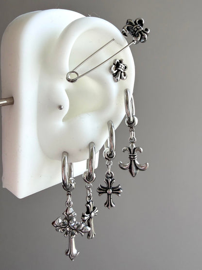 Stainless Steel Gothic Charm Earring