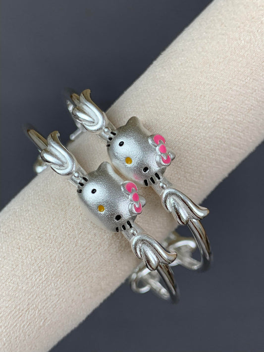 Kitty Cat Cuff Bracelet Set