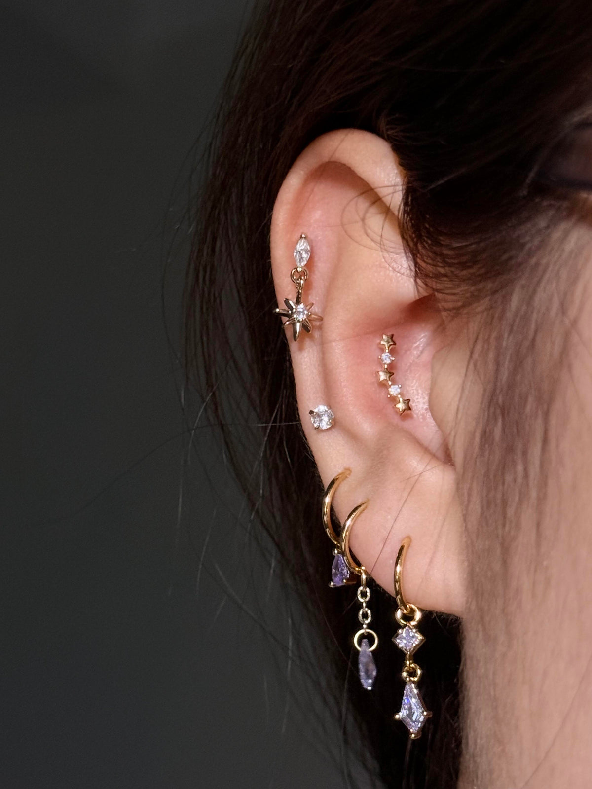 Lilac Drop Ear Curation