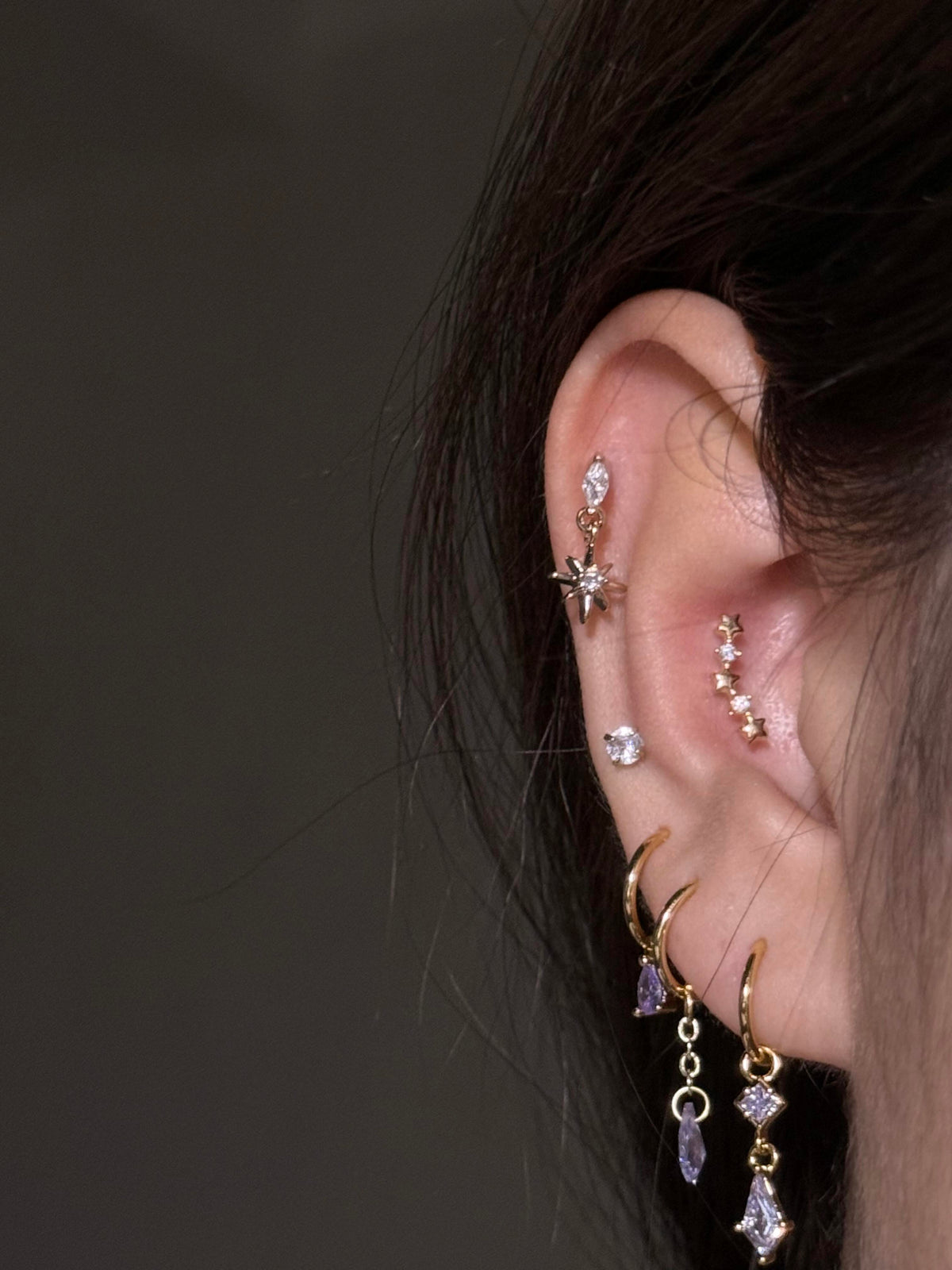 Lilac Drop Ear Curation