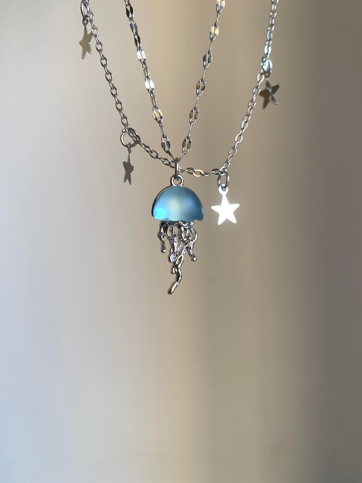 Jellyfish Under Starlight Necklace