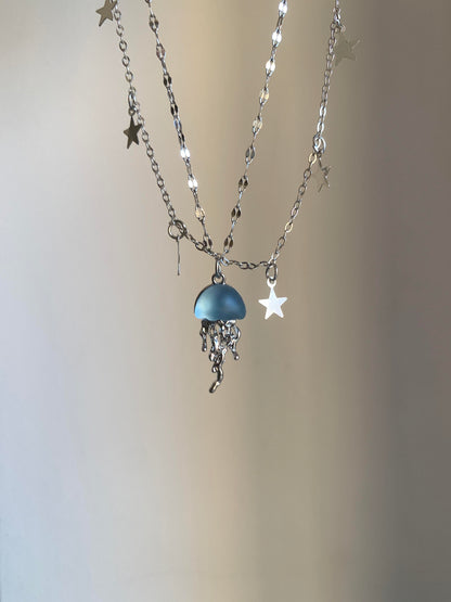 Jellyfish Under Starlight Necklace
