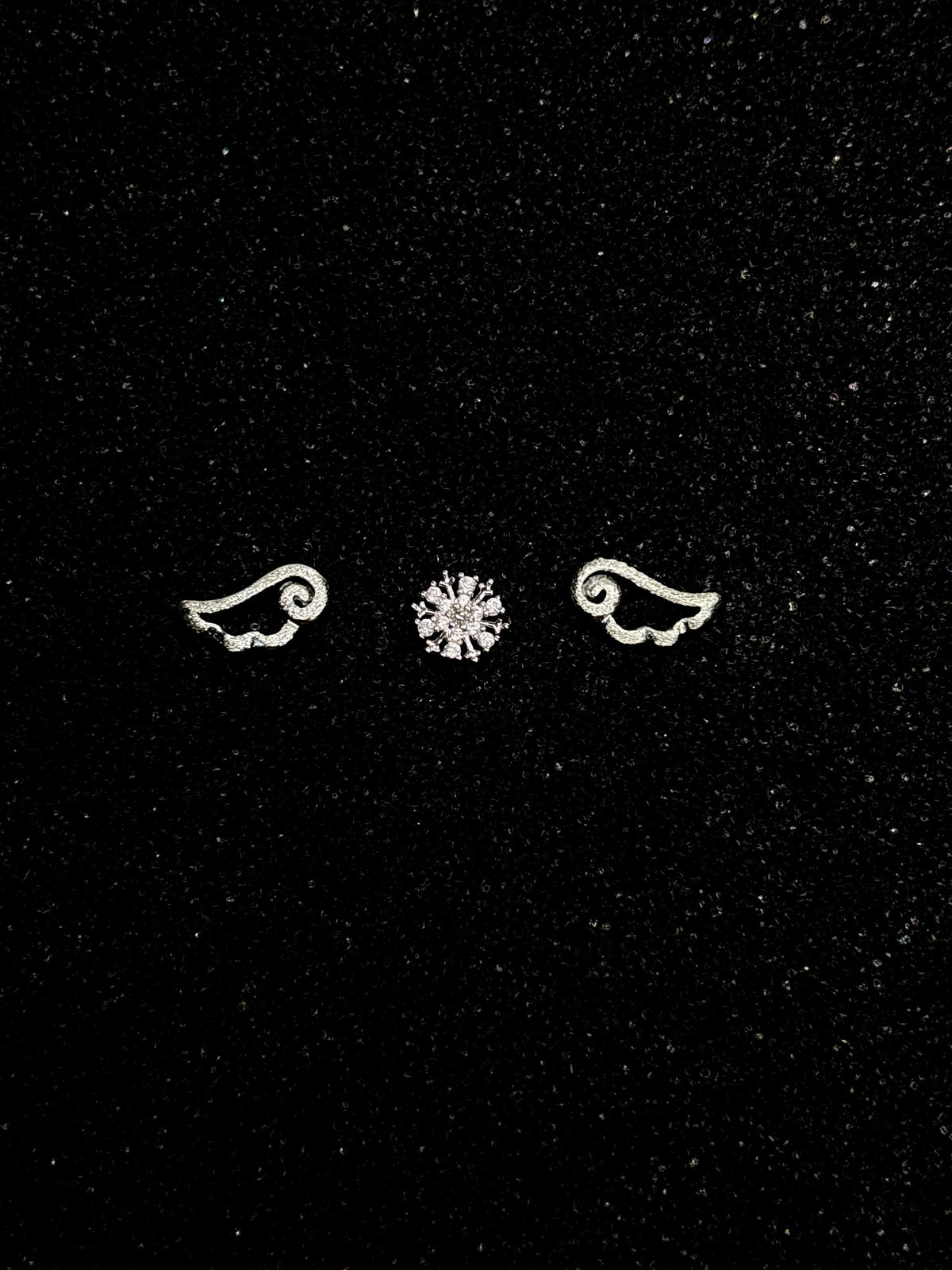 Angel Wing Stud Earrings Set