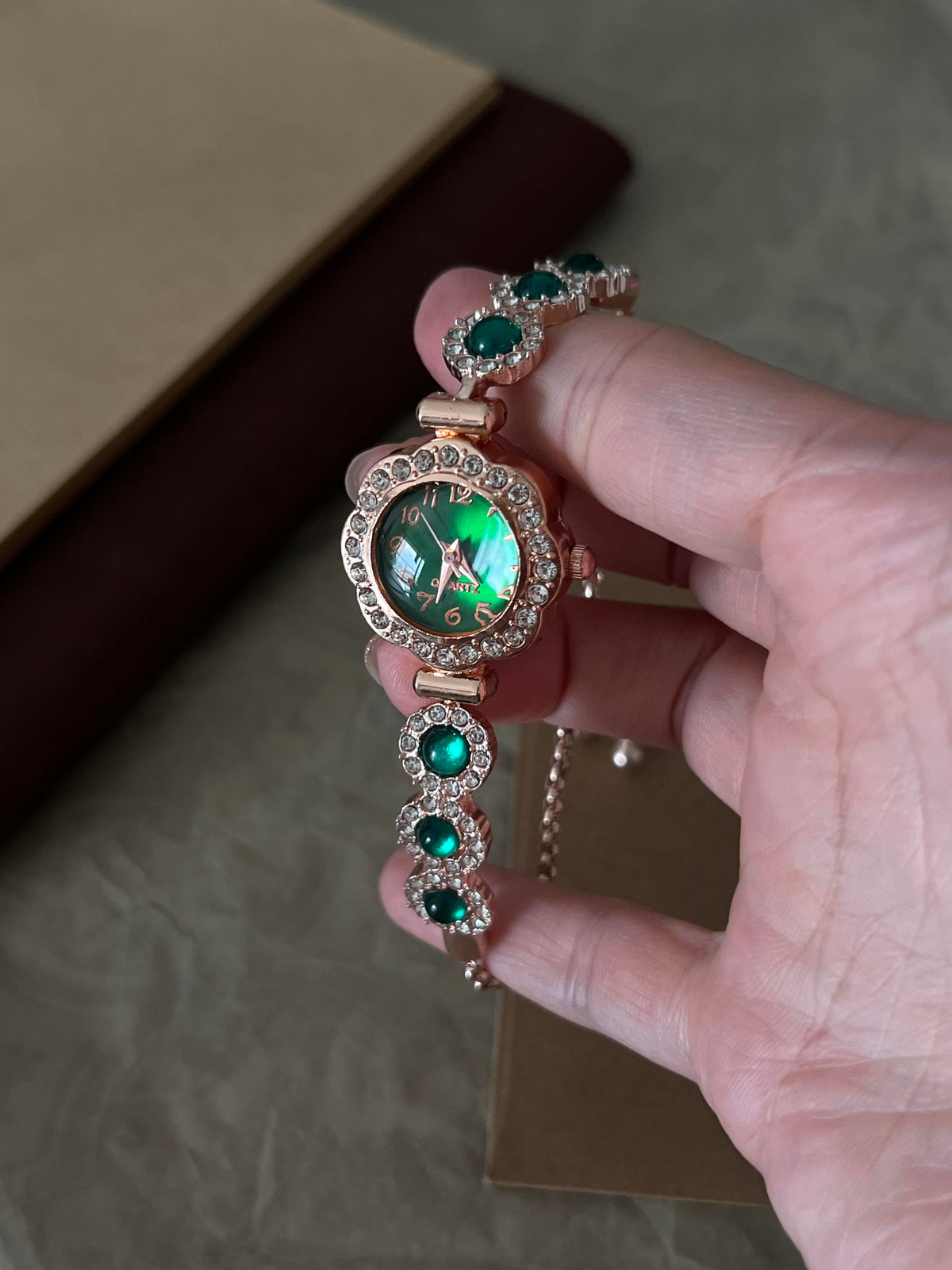 Emerald Garden Watch Bracelet