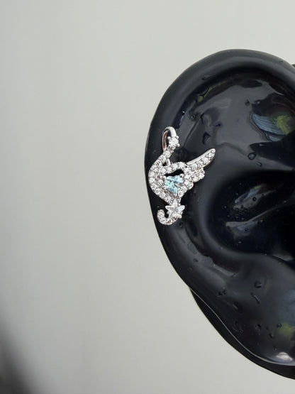 Sparkly Swan Cartilage Stud