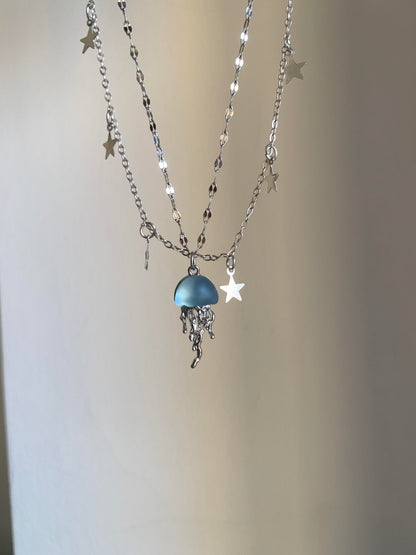 Jellyfish Under Starlight Necklace