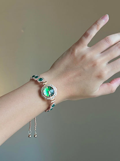 Emerald Garden Watch Bracelet