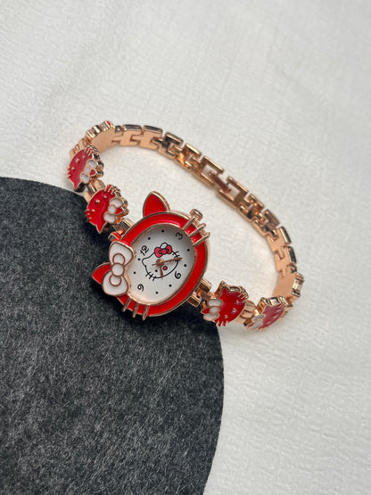 Red Kitty Sweetcharms Watch