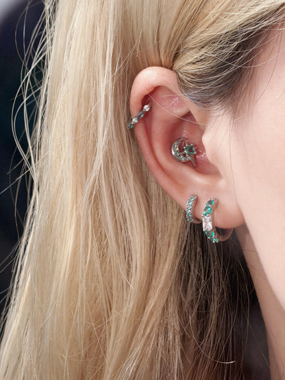 Emerald Moonlight Ear Party Set