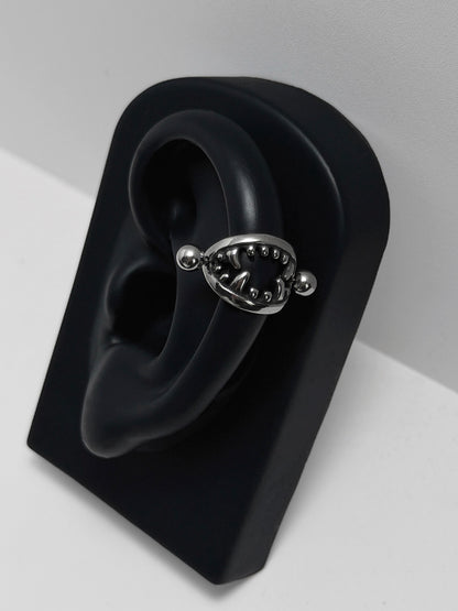 Silver Monster Teeth Cartilage Earring