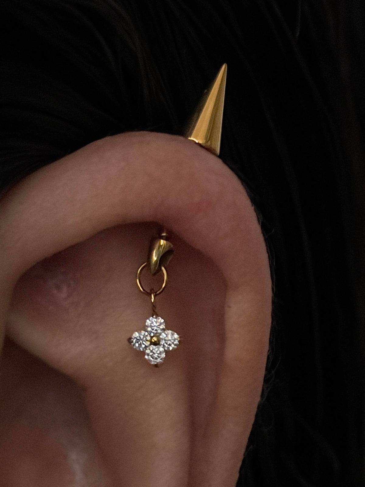 Devil Horn Spike Earring