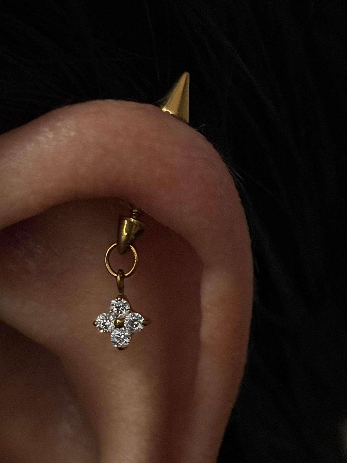 Devil Horn Spike Earring