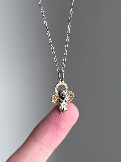 Cherub Angel Pendant Necklace