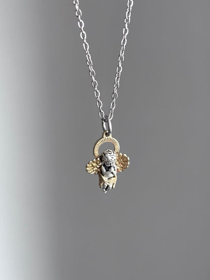 Cherub Angel Pendant Necklace