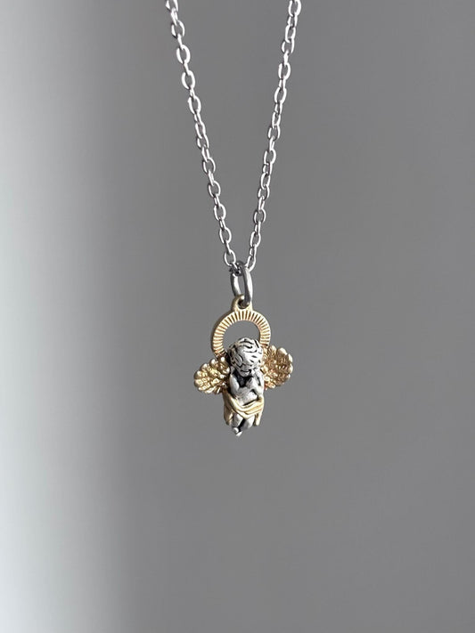 Cherub Angel Pendant Necklace