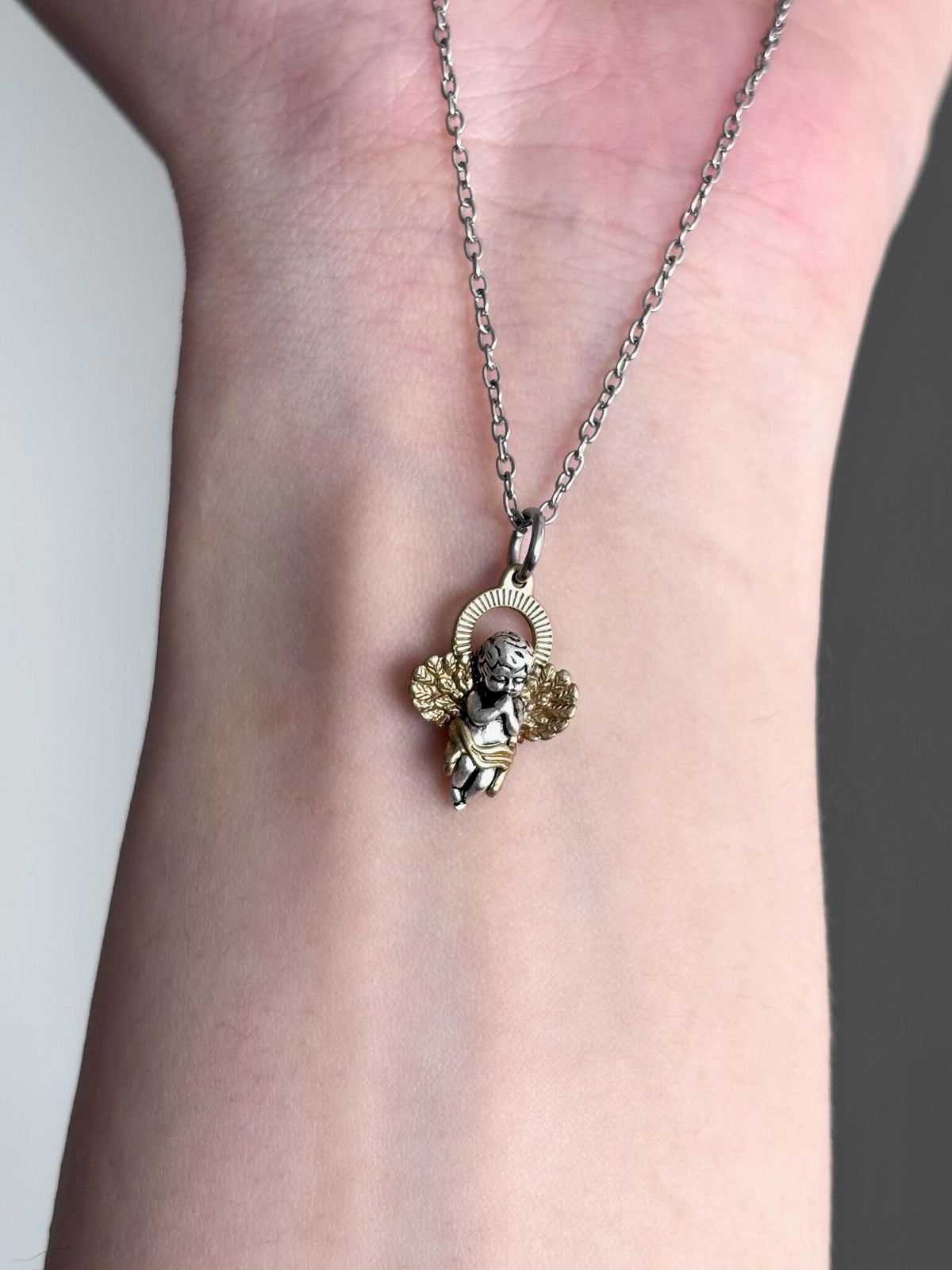 Cherub Angel Pendant Necklace