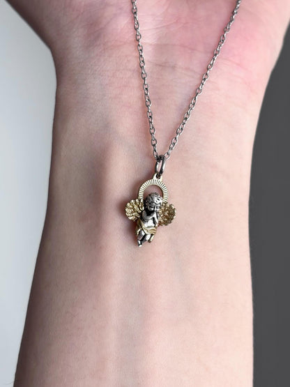 Cherub Angel Pendant Necklace