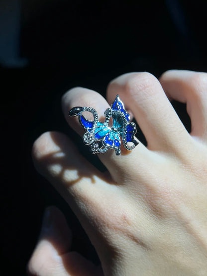 Monarch Wing adjustable Ring