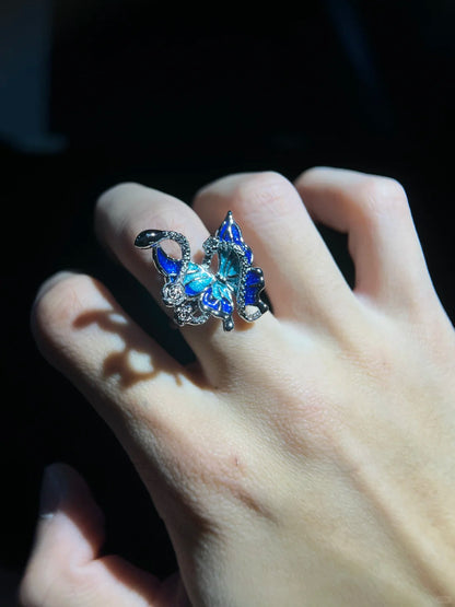 Monarch Wing adjustable Ring