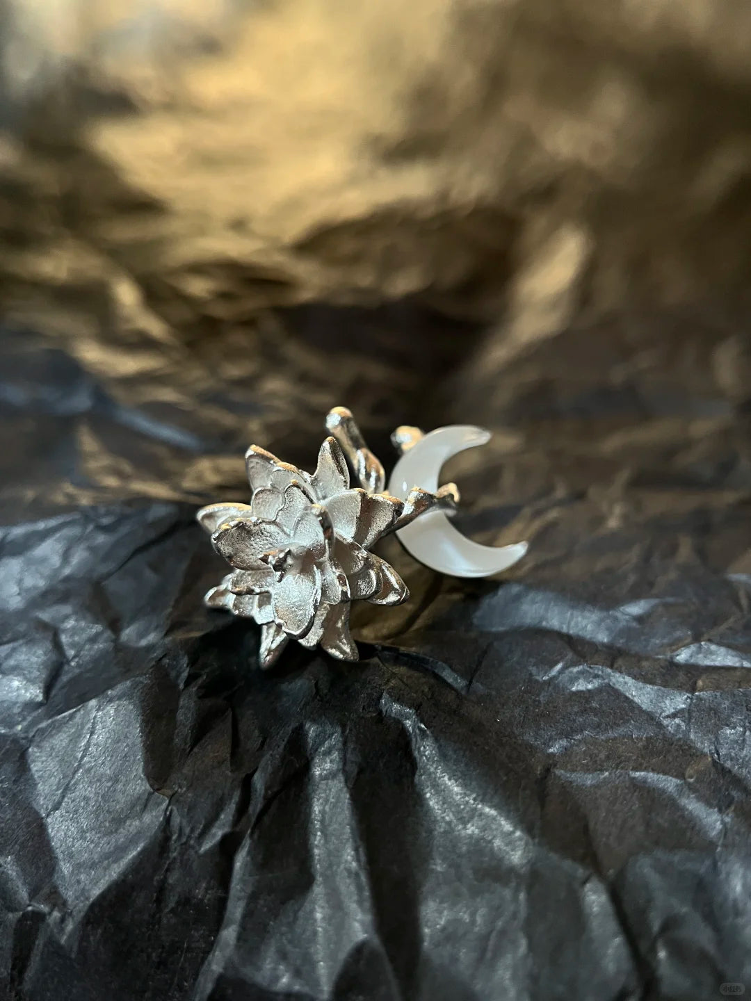 Night Garden Flower Ring
