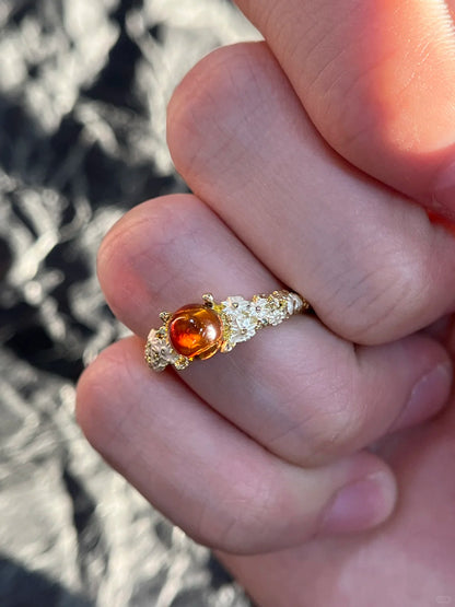 Autumn Bloom Gold Tone Ring