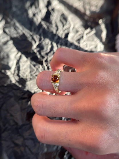 Autumn Bloom Gold Tone Ring
