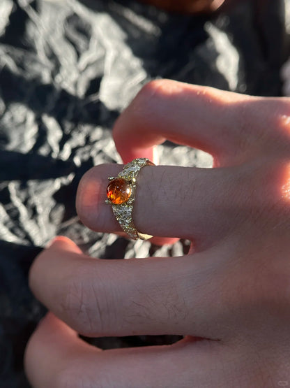 Autumn Bloom Gold Tone Ring