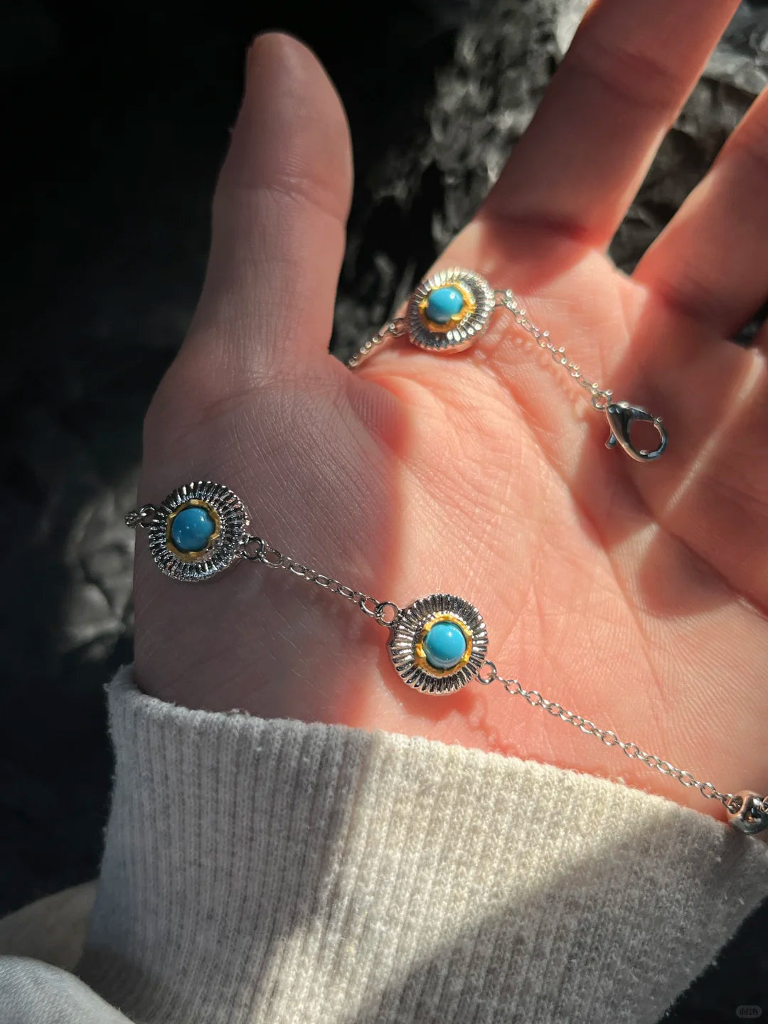 Bohemian Sunburst Turquoise Bracelet