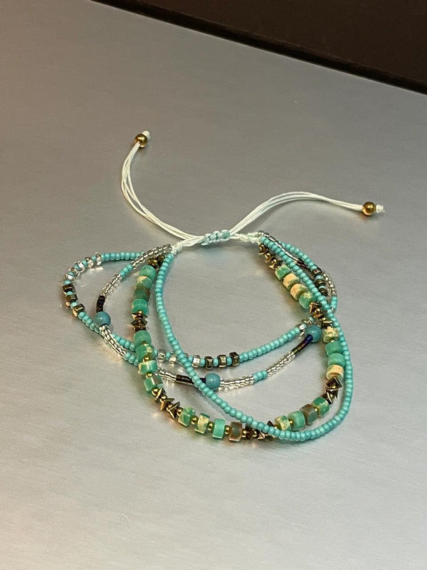 Boho Beach Adjustable Multi-Strand Bracelet