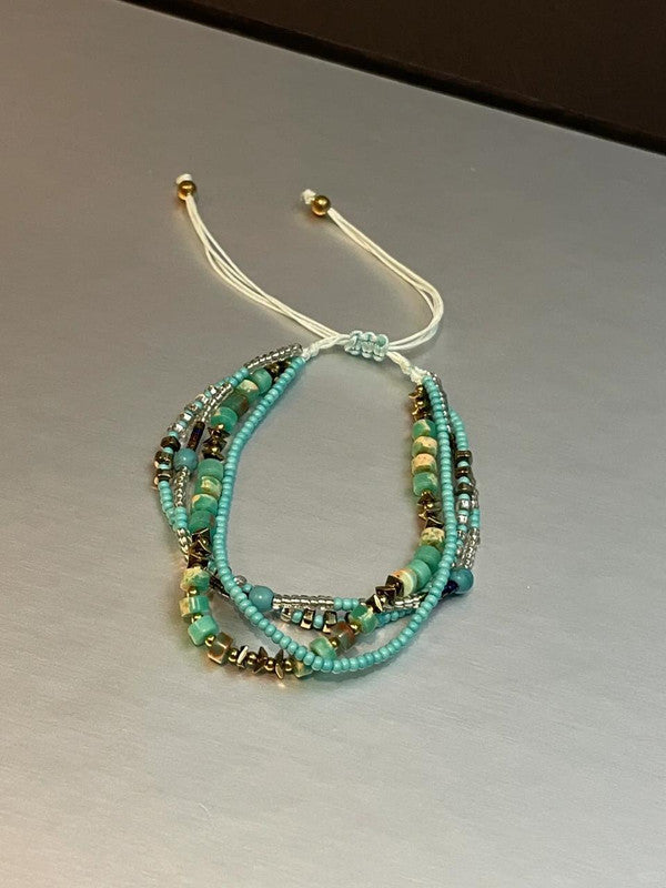Boho Beach Adjustable Multi-Strand Bracelet