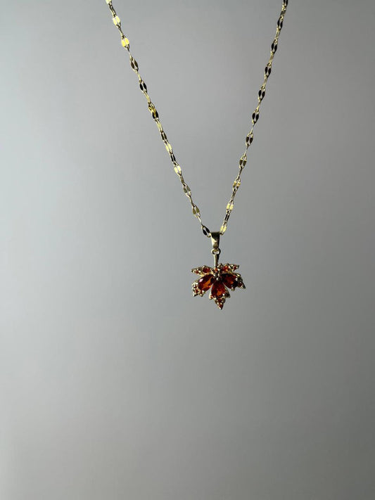 Gold Maple Leaf Necklace
